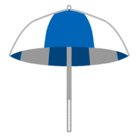 ビーチパラソル青白