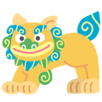 ふんばりシーサー（水色）