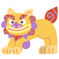 ふんばりシーサー（紫）