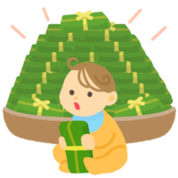 初ムーチー（鬼餅）の赤ちゃんB