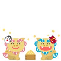 豆まきシーサー（一対）