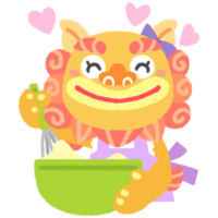 お菓子をつくるシーサーA