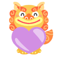 ハートシーサー（パープル）