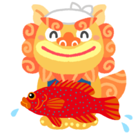 魚屋のシーサー