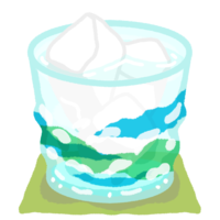 ロックの泡盛orお冷や