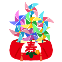 カジマヤー（風車）飾り