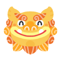 【えへへ】笑うシーサー