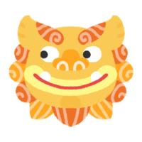 【すーみー】横を見ているシーサー