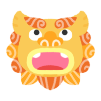 【ぽかーん】上を見てるシーサー