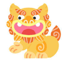 【こちらをご覧ください】説明シーサー