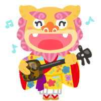 【紅型】三線ライブシーサー