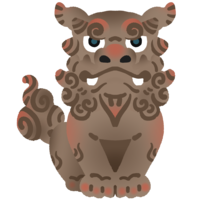 灰色シーサー「うん」