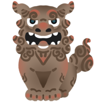 灰色シーサー「あ」